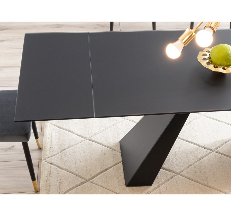 ΤΡΑΠΕΖΙ SALVADORE ΜΑΥΡΟ ΜΑΤ 160 (240) X90 DIOMMI SALVADOREC160