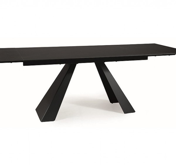 STÓŁ SALVADORE CERAMIC CZARNY SAHARA NOIR/CZARNY MAT (160-240)X90