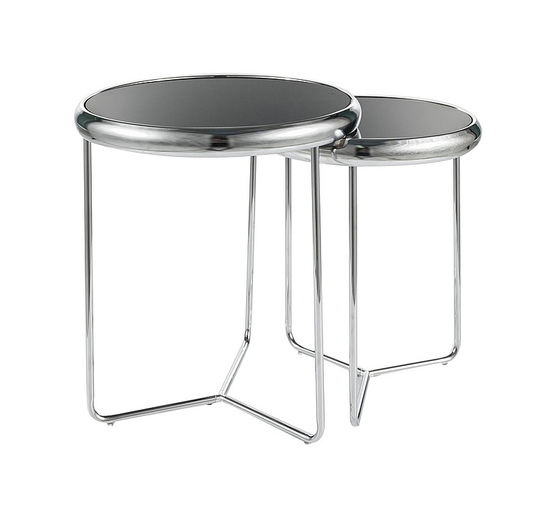 ŁAWA SCARLET II KOLOR CZARNY/CHROM (ZESTAW)