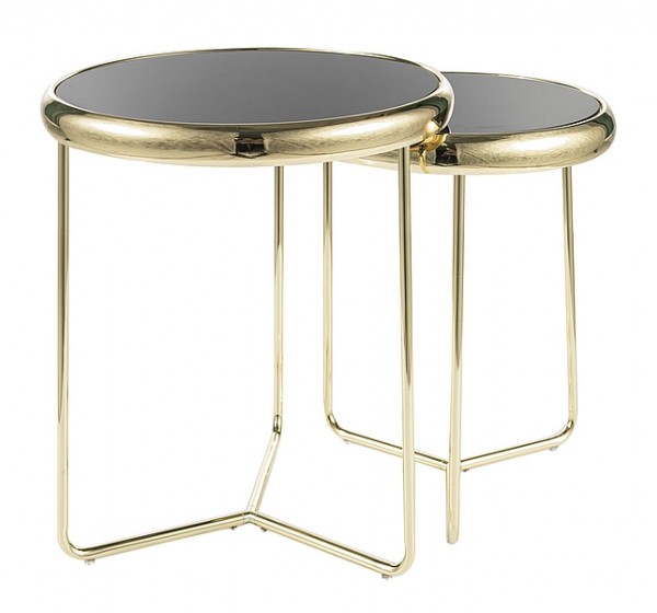 ŁAWA SCARLET II KOLOR CZARNY/ZŁOTY (ZESTAW)