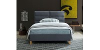 Επενδυμένο κρεβάτι Sierra 120x200 με Βελούδο σε χρώμα Γκρι DIOMMI SIERRAV120SZD