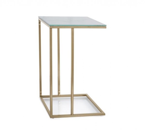 ŁAWA SYMPHONY G BIAŁY EFEKT MARMURU/ZŁOTY 40X30