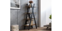 ΒΙΒΛΙΟΘΗΚΗ TIPI OAK WOTAN + BLACK 136X80 DIOMMI TIPIDWC