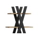 ΒΙΒΛΙΟΘΗΚΗ TIPI OAK WOTAN + BLACK 136X80 DIOMMI TIPIDWC