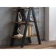 ΒΙΒΛΙΟΘΗΚΗ TIPI OAK WOTAN + BLACK 136X80 DIOMMI TIPIDWC