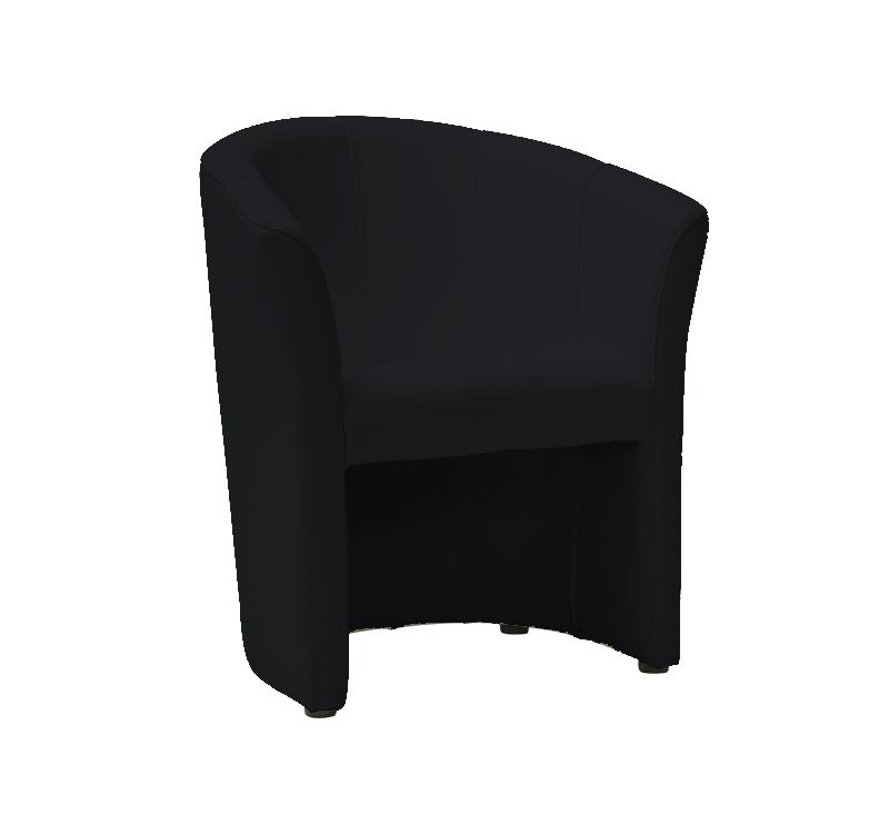 Πολυθρόνα οικολογικό δέρμα μαύρο TM1CZARP 67x60x76 DIOMMI