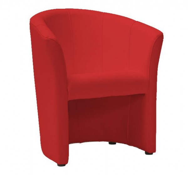 Πολυθρόνα οικολογικό δέρμα κόκκινο TM1CZERP 67x60x76 DIOMMI 80-176