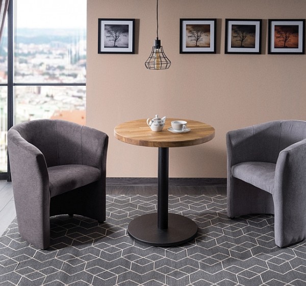 Πολυθρόνα βελούδινη γκρί TM1V14 60x67x76 DIOMMI 80-181