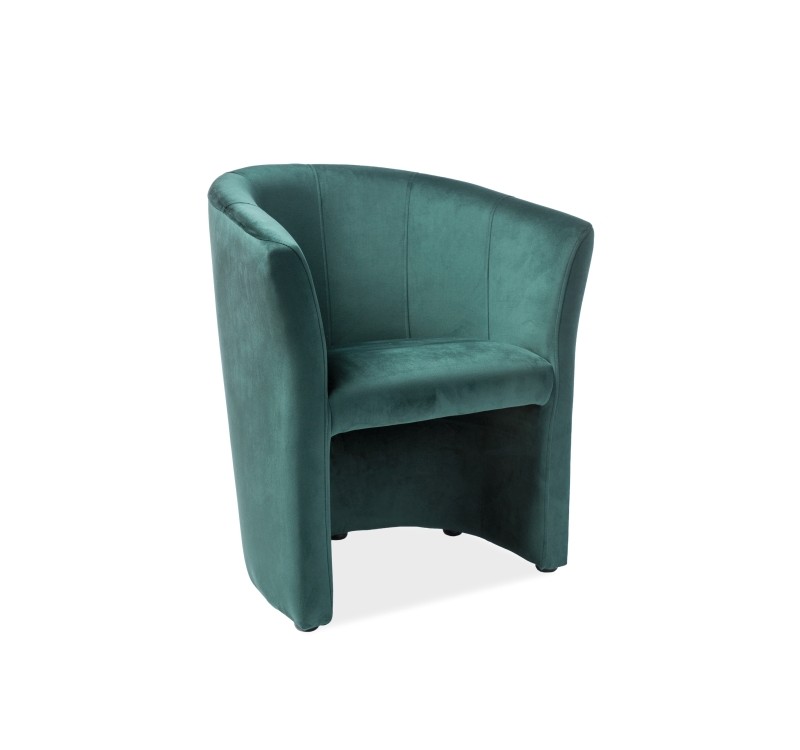 Πολυθρόνα βελούδινη πράσινη TM1V78 60x67x76 DIOMMI 80-182