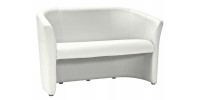 Καναπές TM-2 126x60x76 εκ χρώμα Λευκό EK-26/Wenge DIOMMI TM2BIP