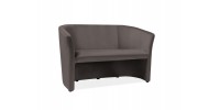 Καναπές TM-2 126x60x76cm γκρι Bluvel 14/Wenge DIOMMI TM2V14