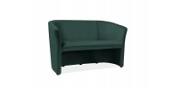 Καναπές TM-2 126x60x76cm βελούδινο πράσινο Bluvel 78/Wenge DIOMMI TM2V78