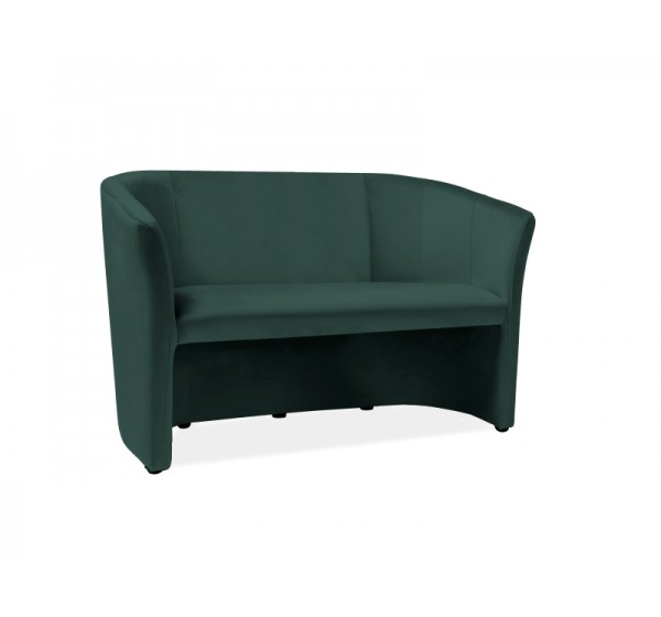 Καναπές TM-2 126x60x76cm βελούδινο πράσινο Bluvel 78/Wenge DIOMMI TM2V78