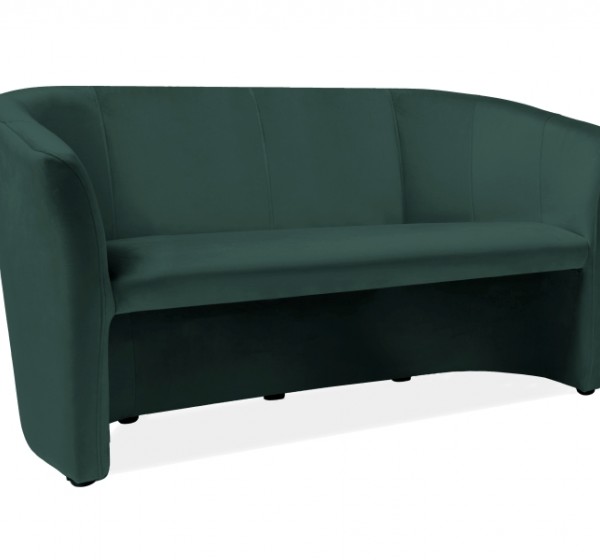 Καναπές TM-3 160x60x76cm χρώμα βελούδο πράσινο Bluvel 78 / Wenge DIOMMI TM3V78