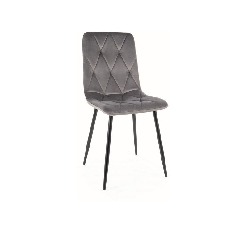 KRZESŁO TOM VELVET CZARNY STELAŻ/SZARY BLUVEL 14