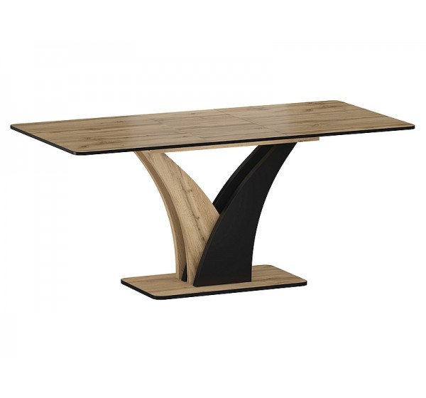 STÓŁ VENTO DĄB ARTISAN / CZARNY 120(160)X68