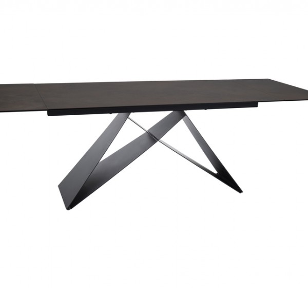 STÓŁ WESTIN CERAMIC BRĄZ OSSIDO BRUNO / CZARNY MAT (160-240)X90