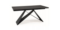 STÓŁ WESTIN CERAMIC CZARNY SAHARA NOIR/CZARNY MAT (160-240)X90