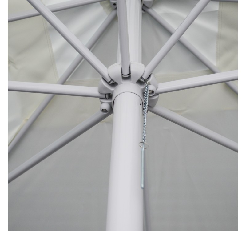 ΟΜΠΡΕΛΑ 3x3x2,65 μ. RAMSEY ΤΕΤΡΑΓΩΝΗ ΑΛΟΥΜΙΝΙΟΥ ΕΚΡΟΥ ΜΕ ΜΑΝΙΒΕΛΑ HM6004