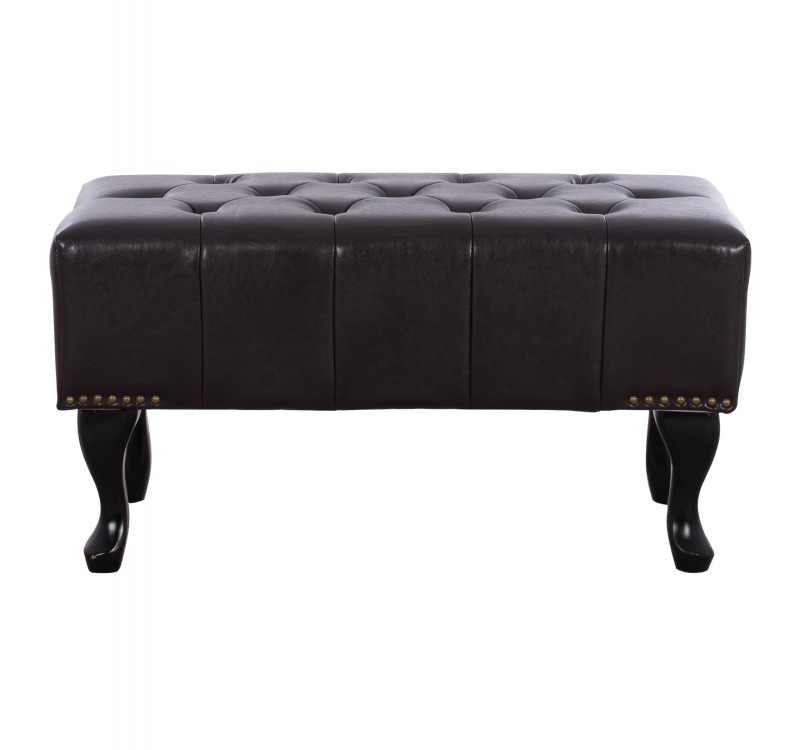ΤΑΜΠΟΥΡΕ ΥΠΟΠΟΔΙΟ T.CHESTERFIELD EMMA HM226.01 PU 80x44x39Y εκ.ΣΚ.ΚΑΦΕ