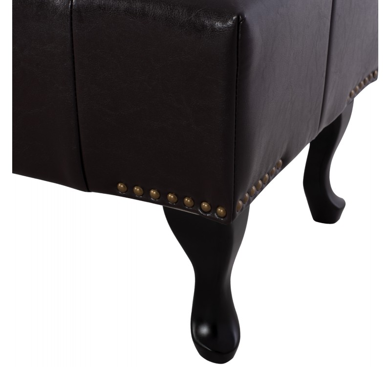 ΤΑΜΠΟΥΡΕ ΥΠΟΠΟΔΙΟ T.CHESTERFIELD EMMA HM226.01 PU 80x44x39Y εκ.ΣΚ.ΚΑΦΕ