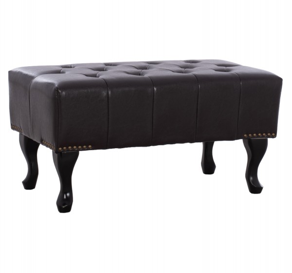 ΤΑΜΠΟΥΡΕ ΥΠΟΠΟΔΙΟ T.CHESTERFIELD EMMA HM226.01 PU 80x44x39Y εκ.ΣΚ.ΚΑΦΕ