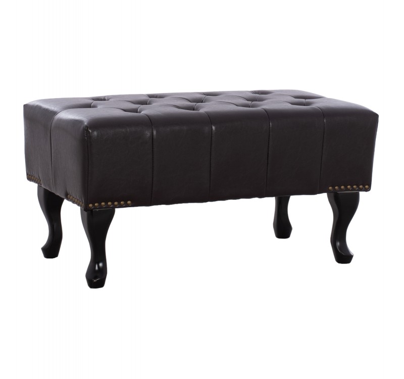 ΤΑΜΠΟΥΡΕ ΥΠΟΠΟΔΙΟ T.CHESTERFIELD EMMA HM226.01 PU 80x44x39Y εκ.ΣΚ.ΚΑΦΕ