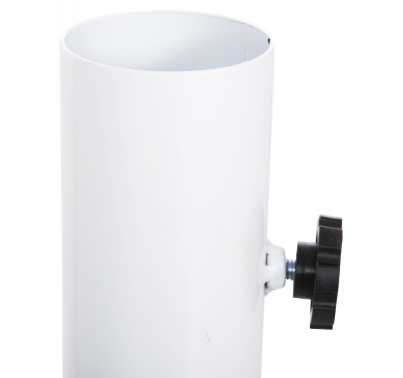 ΒΑΣΗ ΟΜΠΡΕΛΑΣ Φ60mm x 51Υεκ ΜΕΤΑΛΛΙΚΗ ΒΙΔΩΤΗ ΓΙΑ ΣΤΥΛΟ ΕΩΣ Φ60 HM6011 ΛΕΥΚΗ