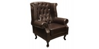 ΠΟΛΥΘΡΟΝΑ-ΜΠΕΡΖΕΡΑ T.CHESTERFIELD POLINA HM0053.01 PU ΣΚ.ΚΑΦΕ 83x75x107 εκ.