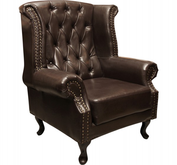 ΠΟΛΥΘΡΟΝΑ-ΜΠΕΡΖΕΡΑ T.CHESTERFIELD POLINA HM0053.01 PU ΣΚ.ΚΑΦΕ 83x75x107 εκ.