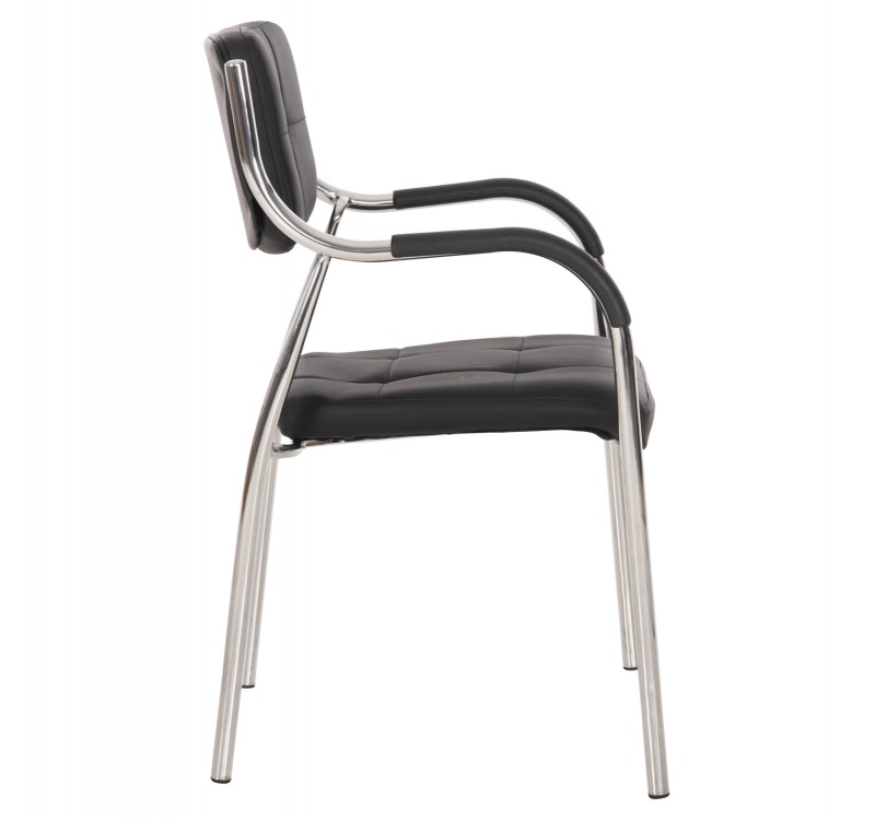 ΚΑΡΕΚΛΑ ΕΠΙΣΚΕΠΤΟΥ OBERON HM1018.01 ΜΑΥΡΟ PU 51x52x86Υ εκ.