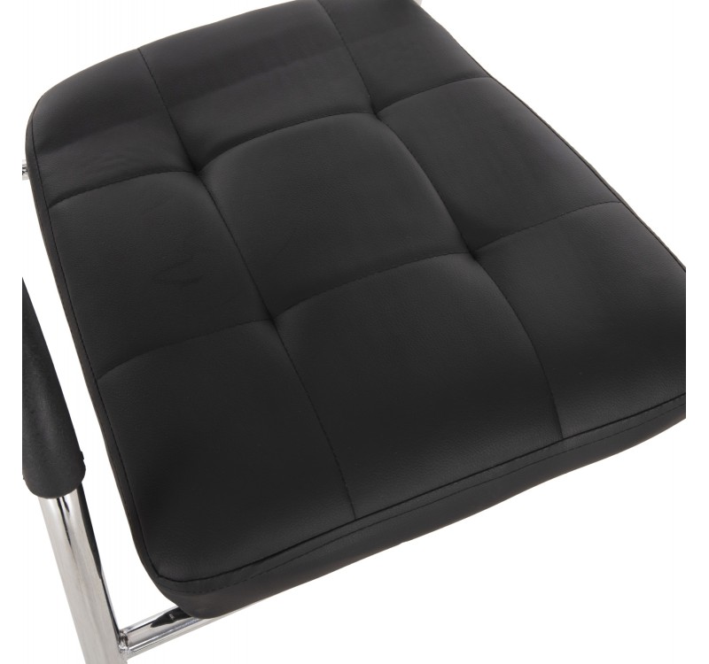 ΚΑΡΕΚΛΑ ΕΠΙΣΚΕΠΤΟΥ OBERON HM1018.01 ΜΑΥΡΟ PU 51x52x86Υ εκ.