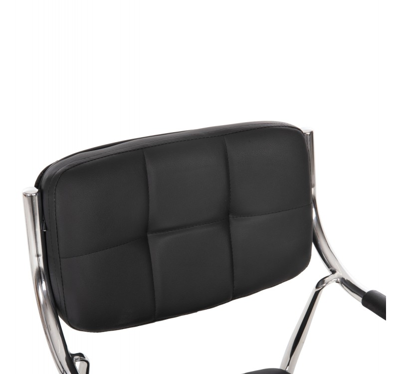 ΚΑΡΕΚΛΑ ΕΠΙΣΚΕΠΤΟΥ OBERON HM1018.01 ΜΑΥΡΟ PU 51x52x86Υ εκ.