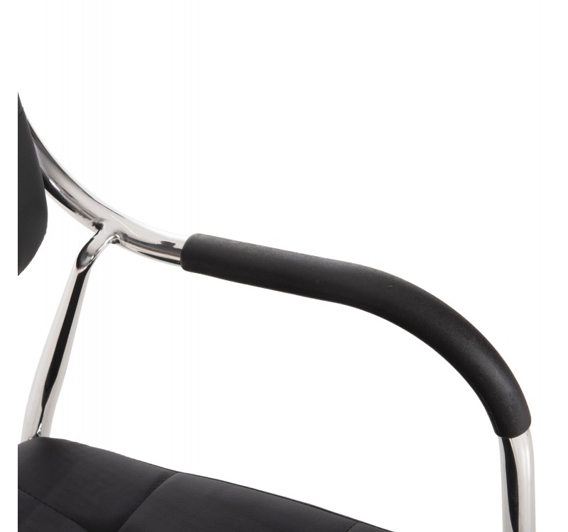 ΚΑΡΕΚΛΑ ΕΠΙΣΚΕΠΤΟΥ OBERON HM1018.01 ΜΑΥΡΟ PU 51x52x86Υ εκ.