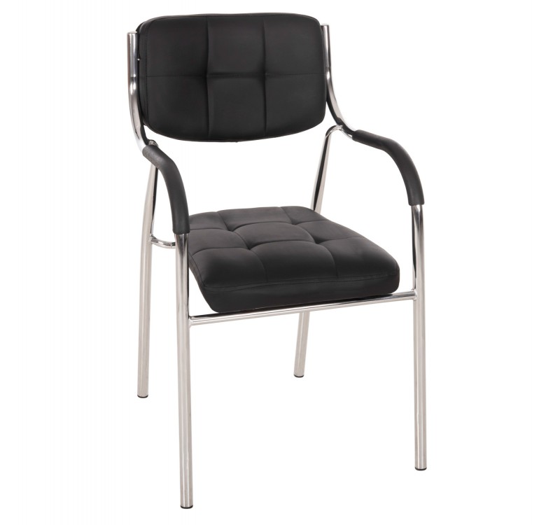 ΚΑΡΕΚΛΑ ΕΠΙΣΚΕΠΤΟΥ OBERON HM1018.01 ΜΑΥΡΟ PU 51x52x86Υ εκ.