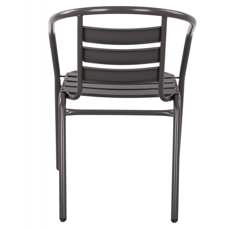 ΠΟΛΥΘΡΟΝΑ LAURA ΜΕΤΑΛΛΙΚΗ ΓΚΡΙ ΜΕ ΦΕΤΕΣ ΑΛΟΥΜΙΝΙΟΥ HM5037.01 54x59x73Υ εκ.