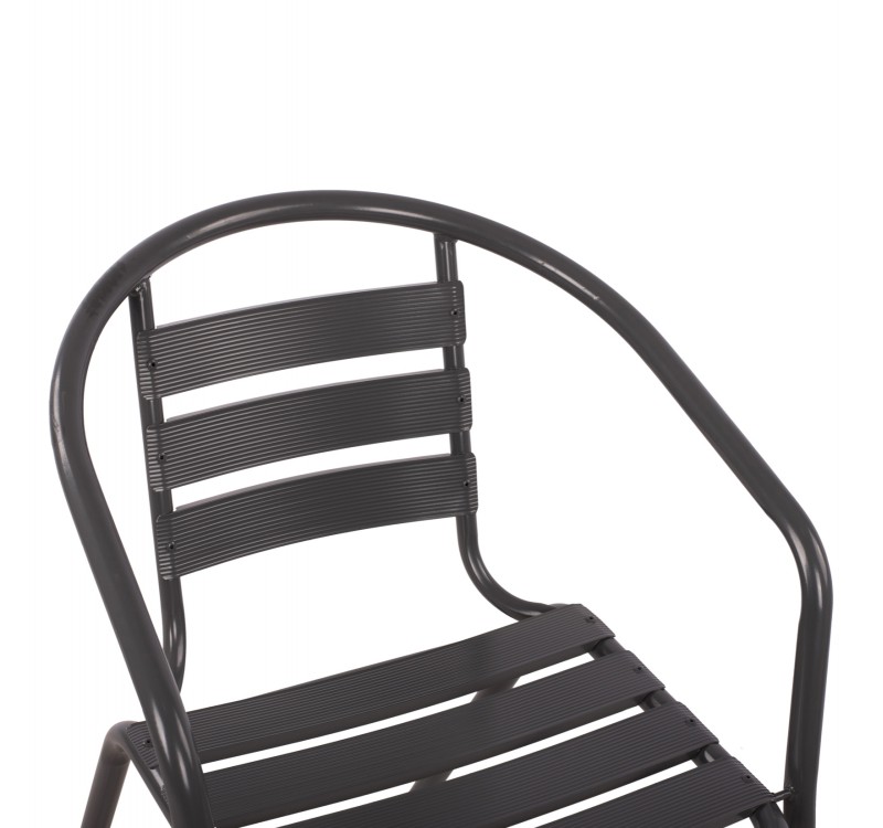 ΠΟΛΥΘΡΟΝΑ LAURA ΜΕΤΑΛΛΙΚΗ ΓΚΡΙ ΜΕ ΦΕΤΕΣ ΑΛΟΥΜΙΝΙΟΥ HM5037.01 54x59x73Υ εκ.