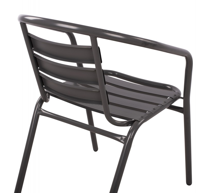 ΠΟΛΥΘΡΟΝΑ LAURA ΜΕΤΑΛΛΙΚΗ ΓΚΡΙ ΜΕ ΦΕΤΕΣ ΑΛΟΥΜΙΝΙΟΥ HM5037.01 54x59x73Υ εκ.