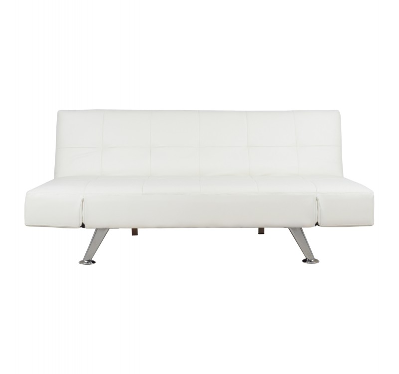 ΚΑΝΑΠΕΣ ΚΡΕΒΑΤΙ HM3001.01 THOM ΜΕ ΑΝΑΔΙΠΛΟΥΜΕΝΑ ΜΠΡΑΤΣΑ ΛΕΥΚΟ PU 189x93x82Υεκ.