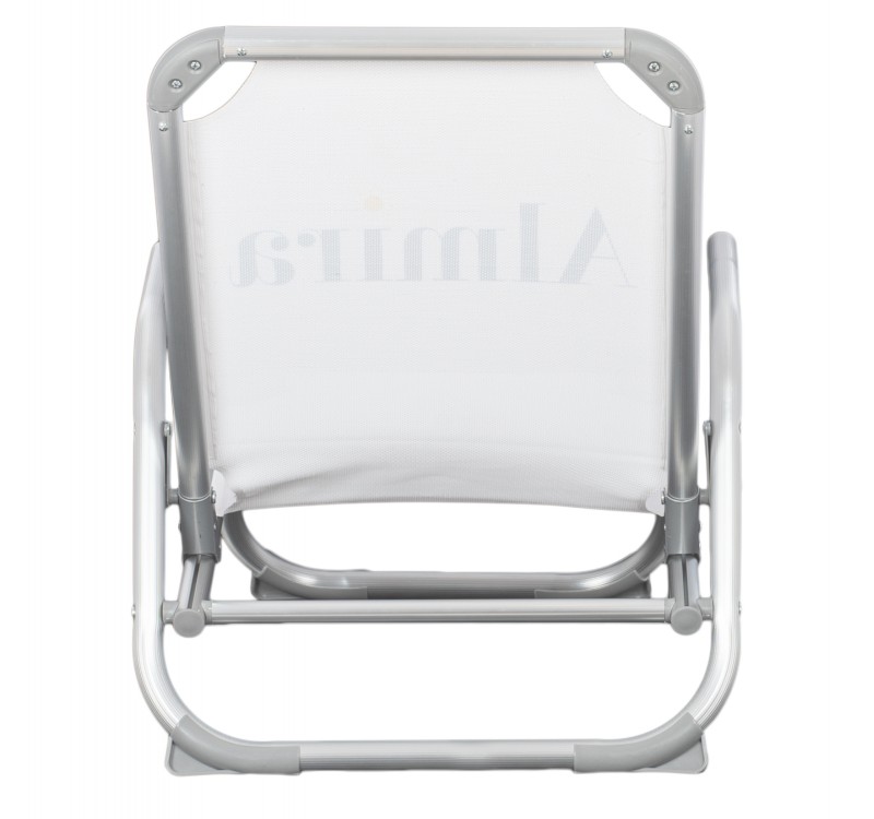 ΚΑΡΕΚΛΑΚΙ ΠΑΡΑΛΙΑΣ ΑΛΟΥΜINIOY ΒΑΡ.ΤΥΠΟΥ ΨΗΛΗ ΠΛΑΤΗ ALMIRA HM5053.03 ΛΕΥΚΟ 55x71x66Υεκ