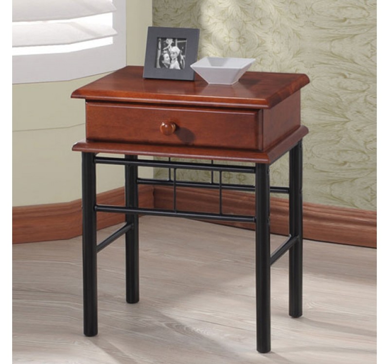 ΚΟΜΟΔΙΝΟ REVEN HM307 ΑΠΟ ΜΕΤΑΛΛΟ ΚΑΙ ΞΥΛΟ ΜΕ 1ΣΥΡΤΑΡΙ 45x43x58 εκ.