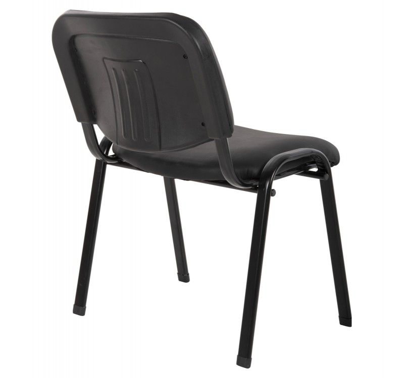 ΚΑΡΕΚΛΑ JANISHA HM1010.01 ΜΕ ΔΕΡΜΑΤΙΝΗ PU ΜΑΥΡΟ 53,5x59x77 εκ.
