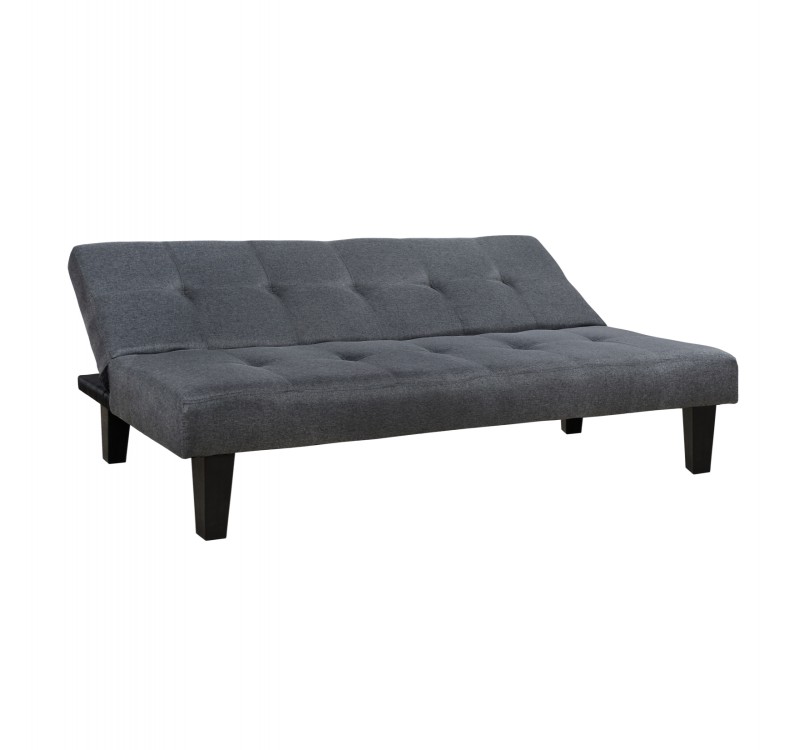 ΚΑΝΑΠΕΣ ΚΡΕΒΑΤΙ HM3000.02 ΜΕ ΥΦΑΣΜΑ ΓΚΡΙ-ΑΝΘΡΑΚΙ 180x82.5x78Υ εκ.