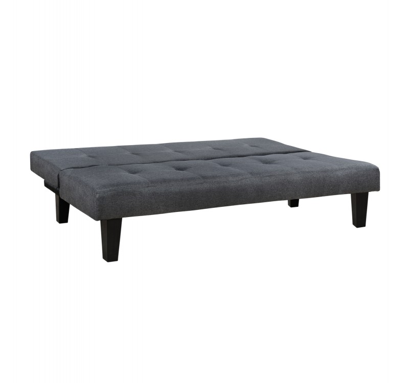 ΚΑΝΑΠΕΣ ΚΡΕΒΑΤΙ HM3000.02 ΜΕ ΥΦΑΣΜΑ ΓΚΡΙ-ΑΝΘΡΑΚΙ 180x82.5x78Υ εκ.