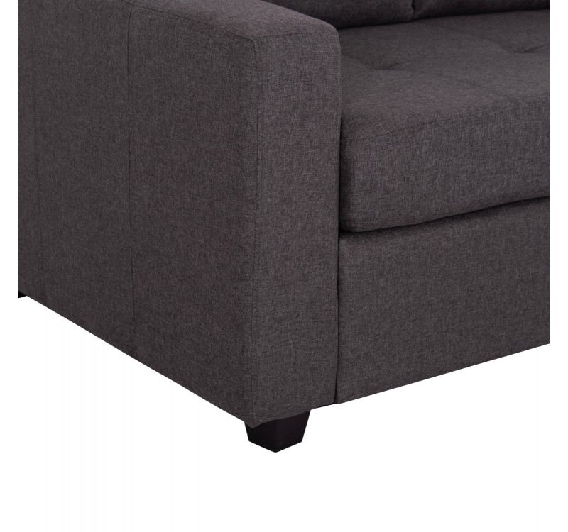 ΚΑΝΑΠΕΣ ΑΝΑΣΤΡΕΨΙΜΗ ΓΩΝΙΑ HM3004.02 ΜΕ ΓΚΡΙ ΥΦΑΣΜΑ 205X140X87Y εκ.