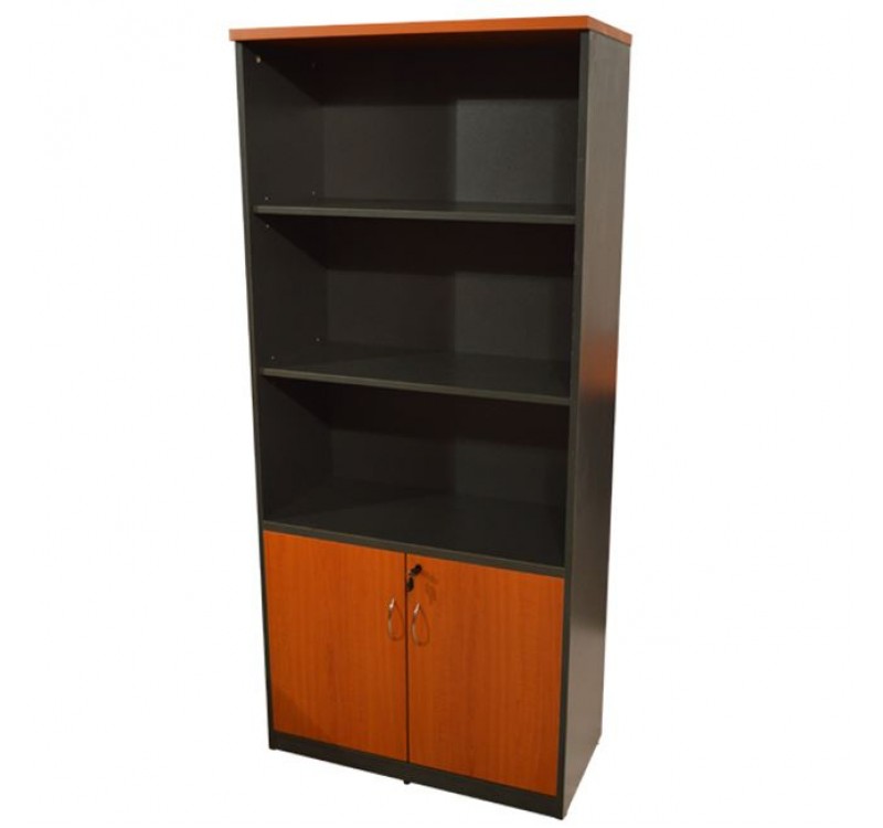 ΒΙΒΛΙΟΘΗΚΗ ΓΡΑΦΕΙΟΥ ΕΠΑΓΓΕΛΜΑΤΙΚΗ SIENNA 80Χ39Χ179Υεκ.HM2014.03 ΚΕΡΑΣΙ ΜΕ 2 ΠΟΡΤΕΣ