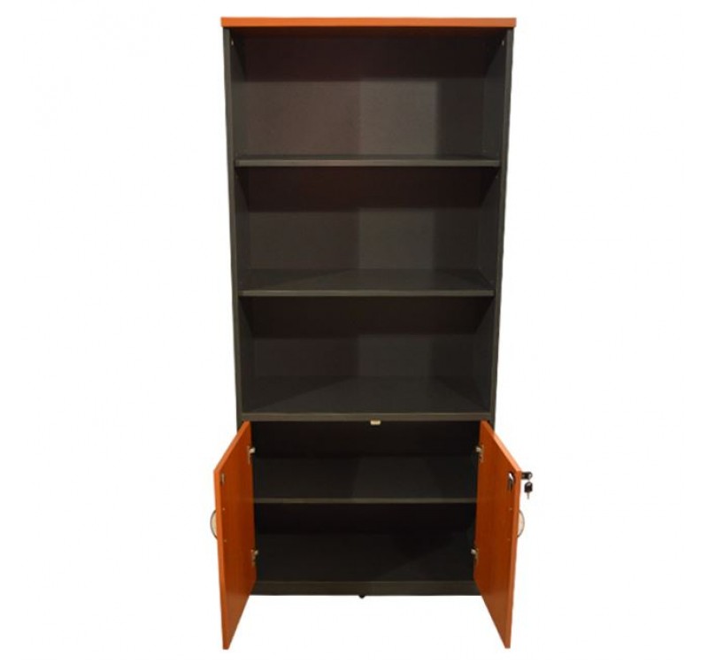 ΒΙΒΛΙΟΘΗΚΗ ΓΡΑΦΕΙΟΥ ΕΠΑΓΓΕΛΜΑΤΙΚΗ SIENNA 80Χ39Χ179Υεκ.HM2014.03 ΚΕΡΑΣΙ ΜΕ 2 ΠΟΡΤΕΣ