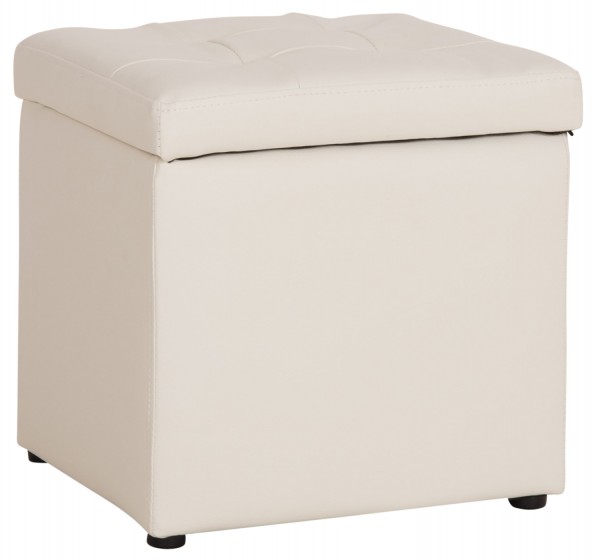 ΣΚΑΜΠΟ PRO CUBE HM224.02 PU ΜΕ ΑΠΟΘΗΚΕΥΤΙΚΟ ΧΩΡΟ- ΛΕΥΚΟ 38x38x36,5Υεκ.