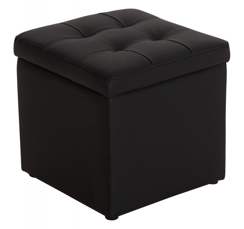 ΣΚΑΜΠΩ ΜΕ ΑΠΟΘΗΚΕΥΤΙΚΟ ΧΩΡΟ PU ΜΑΥΡΟ CUBE HM224.01 38x38x36.5Υεκ.