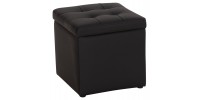 ΣΚΑΜΠΩ ΜΕ ΑΠΟΘΗΚΕΥΤΙΚΟ ΧΩΡΟ PU ΜΑΥΡΟ CUBE HM224.01 38x38x36.5Υεκ.